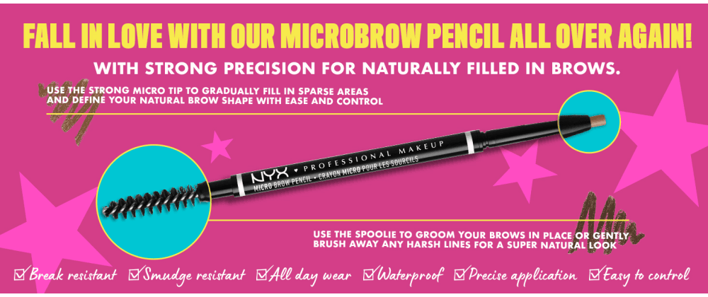 [12colors] NYX Professional Makeup Micro Brow Pencil Waterproof 0.003 oz.(0.09g) detail 3