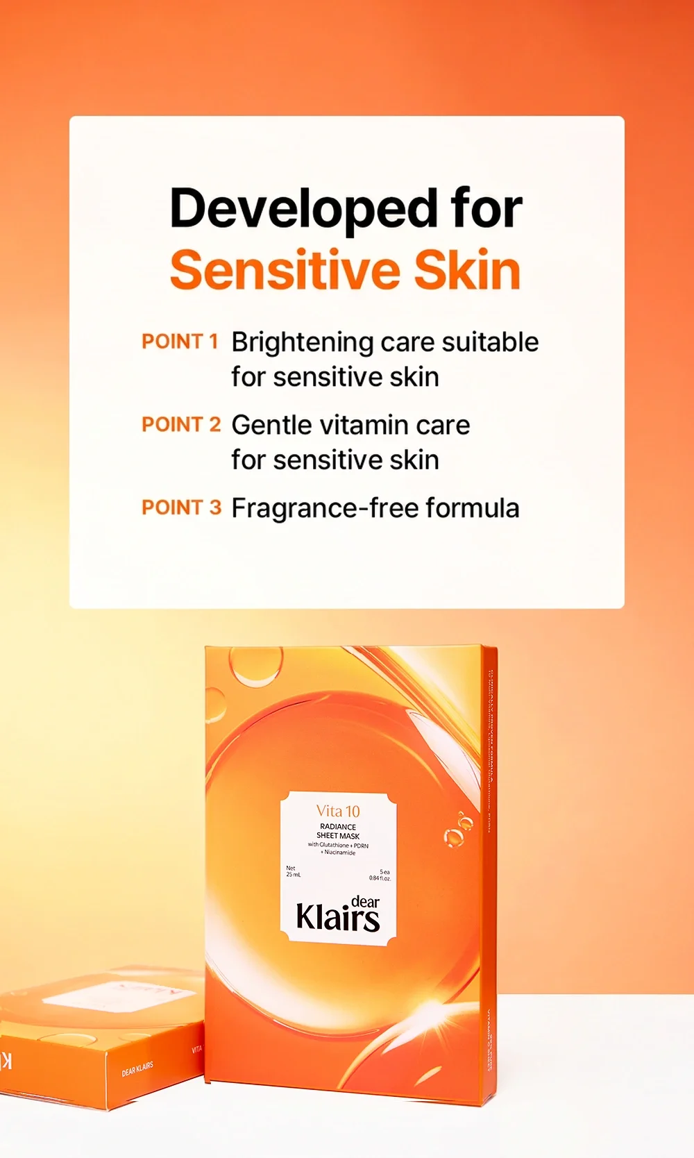 Dear Klairs Vita 10 Radiance Sheet Mask 0.84 fl. oz.(25ml) detail 14