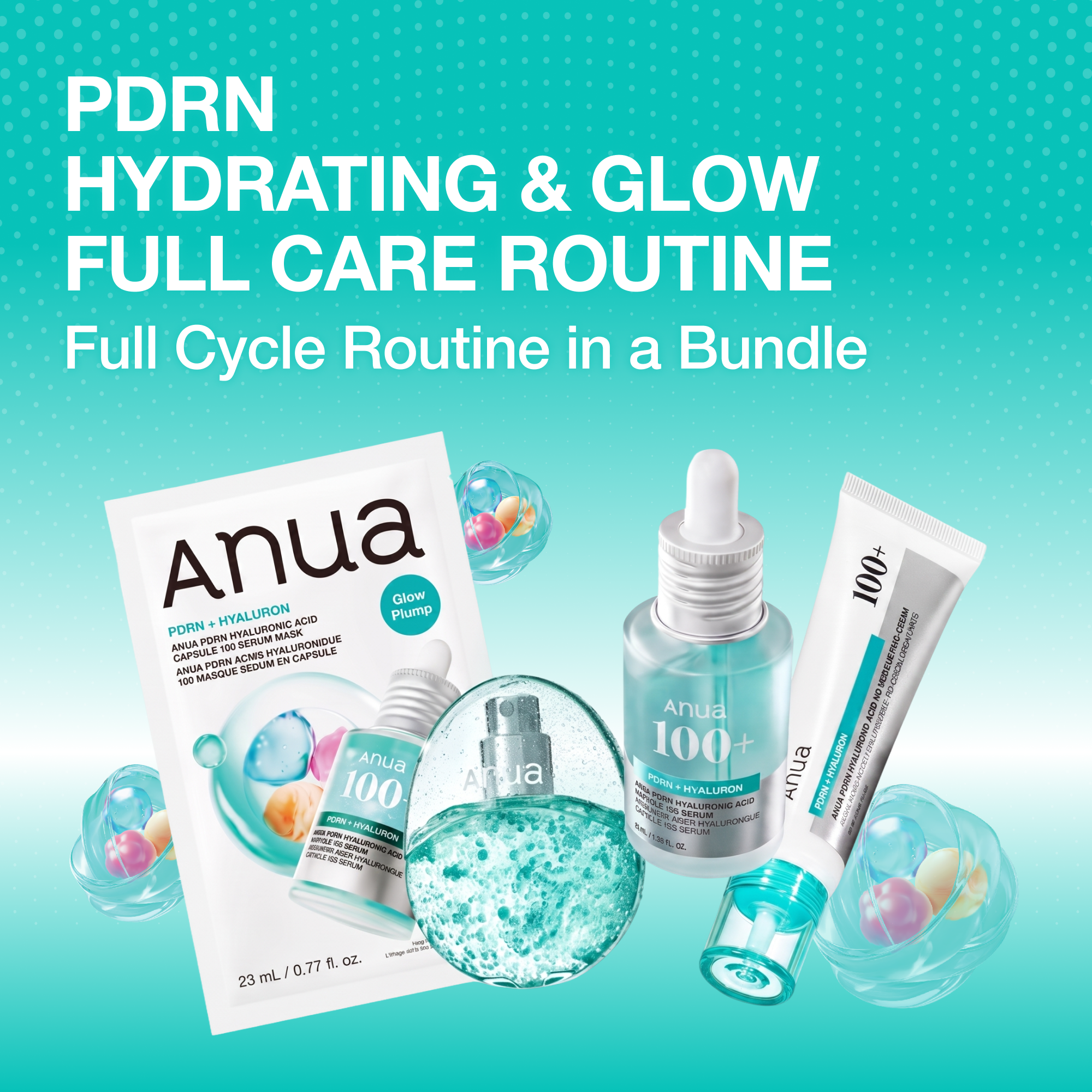 Anua PDRN Full Care Set (Serum 1 fl. oz.(30ml) + Mist 1 fl. oz