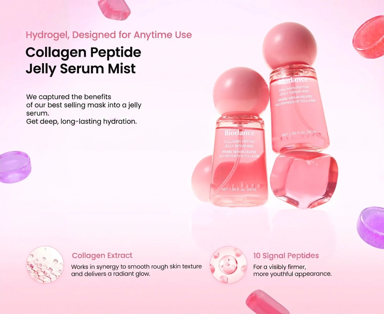 Biodance Collagen Peptide Jelly Serum Mist 1.69 fl. oz.(50ml) - Image 4 of 5