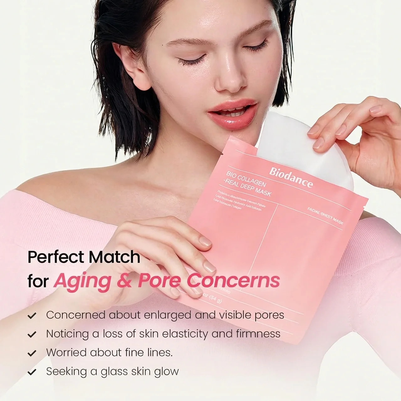 Biodance Bio Collagen-Real Deep Mask 1.19 oz.(34g) x 4ea detail 3