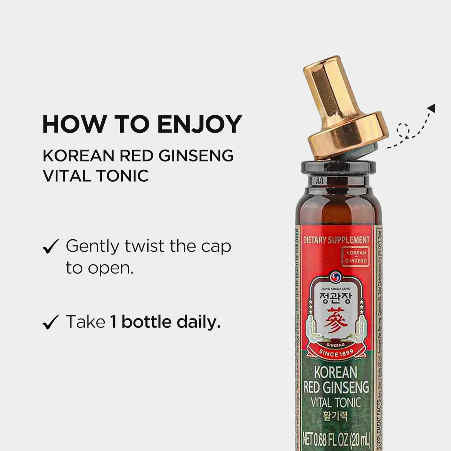 JUNG KWAN JANG Vital Tonic 0.68 fl. oz.(20ml) x 10ea detail 4