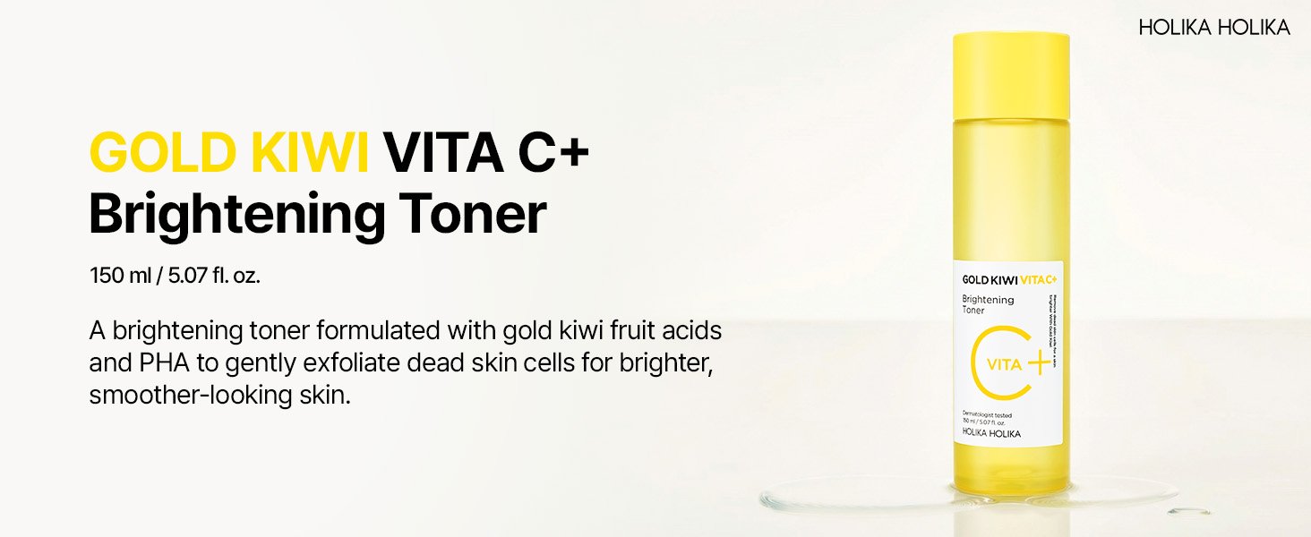Holika Holika Gold Kiwi Vita C+ Brightening Toner 5.07 fl. oz.(150ml) detail 1