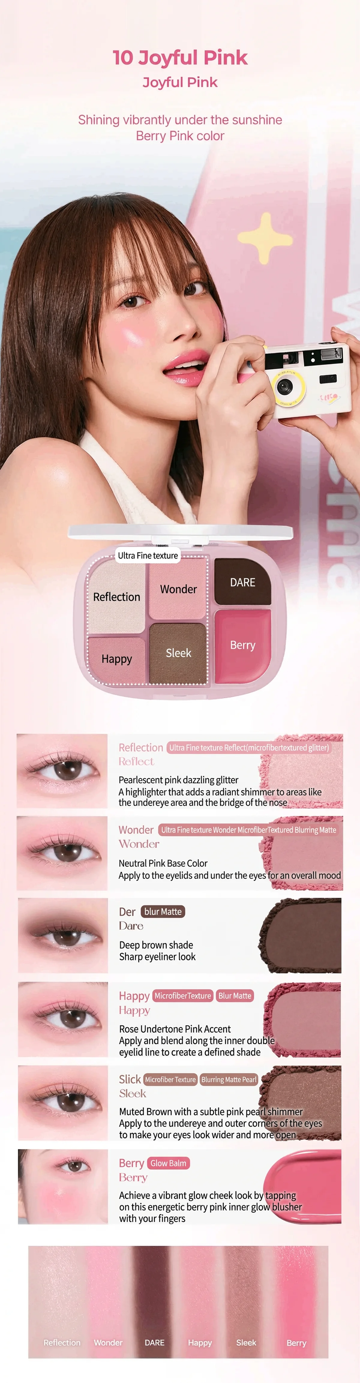 [8colors] WAKE MAKE Soft Sheer Muti Palette 0.21 oz.(6.1g) detail 9