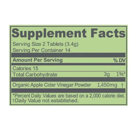 NE:AR Daily Balance Acv Chews Net. Wt. 1.68 oz.(47.6g) detail 2