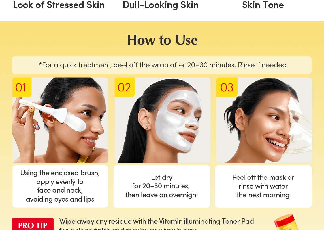 EQQUALBERRY Vitamin Illuminating Night Wrapping Mask 2.53 fl. oz.(75ml) detail 3