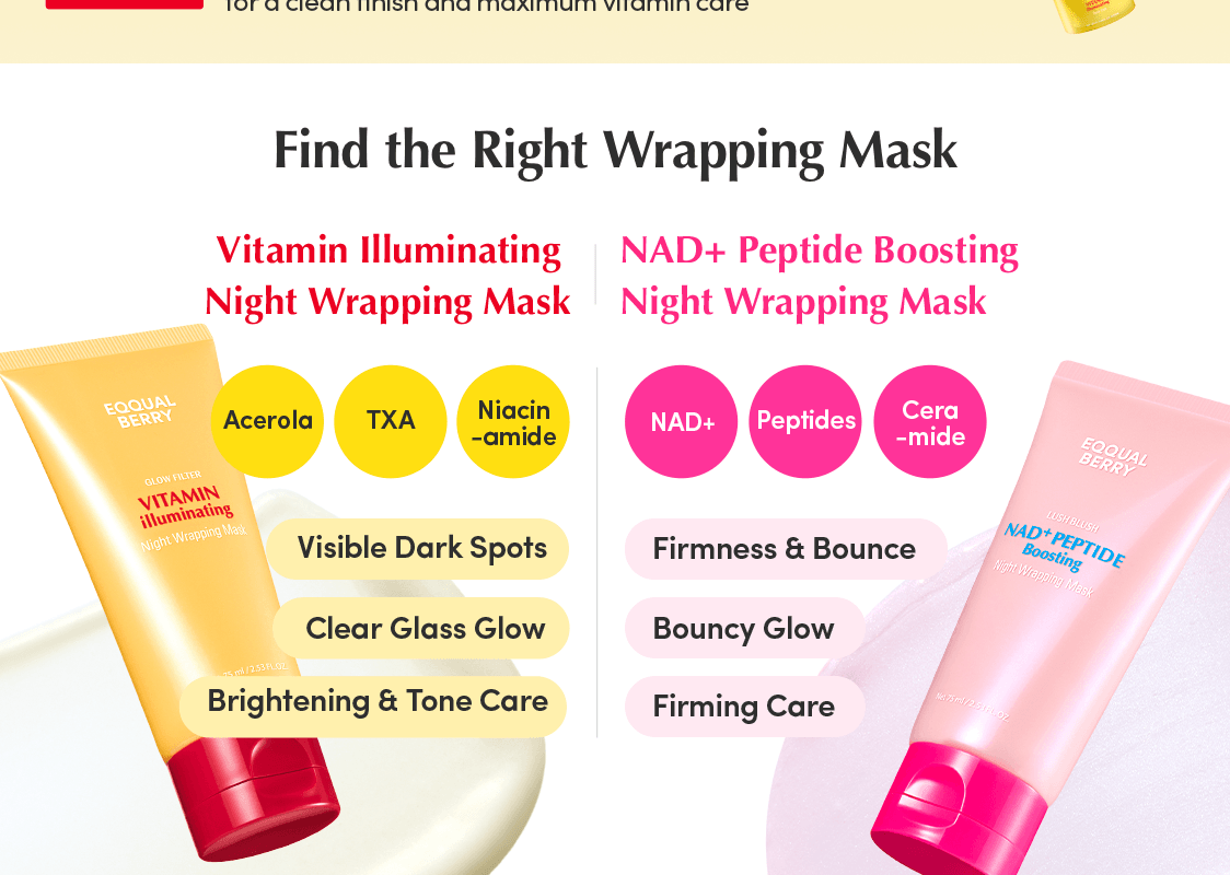 EQQUALBERRY Vitamin Illuminating Night Wrapping Mask 2.53 fl. oz.(75ml) detail 4