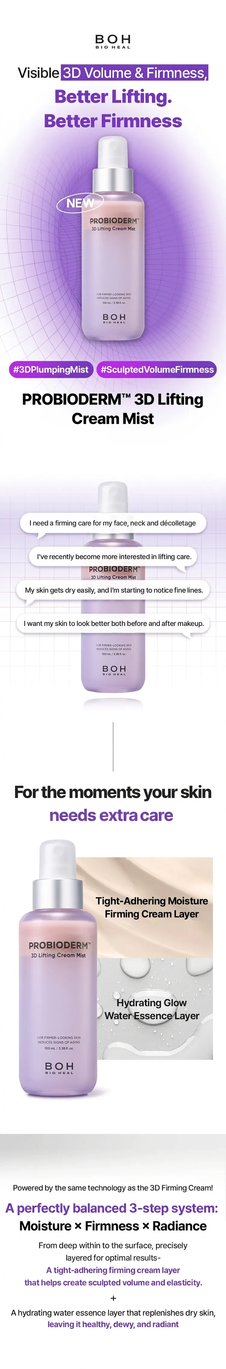 BIOHEAL BOH Probioderm 3D Lifting Travel Kit 1.84 fl. oz.(55ml) detail 12