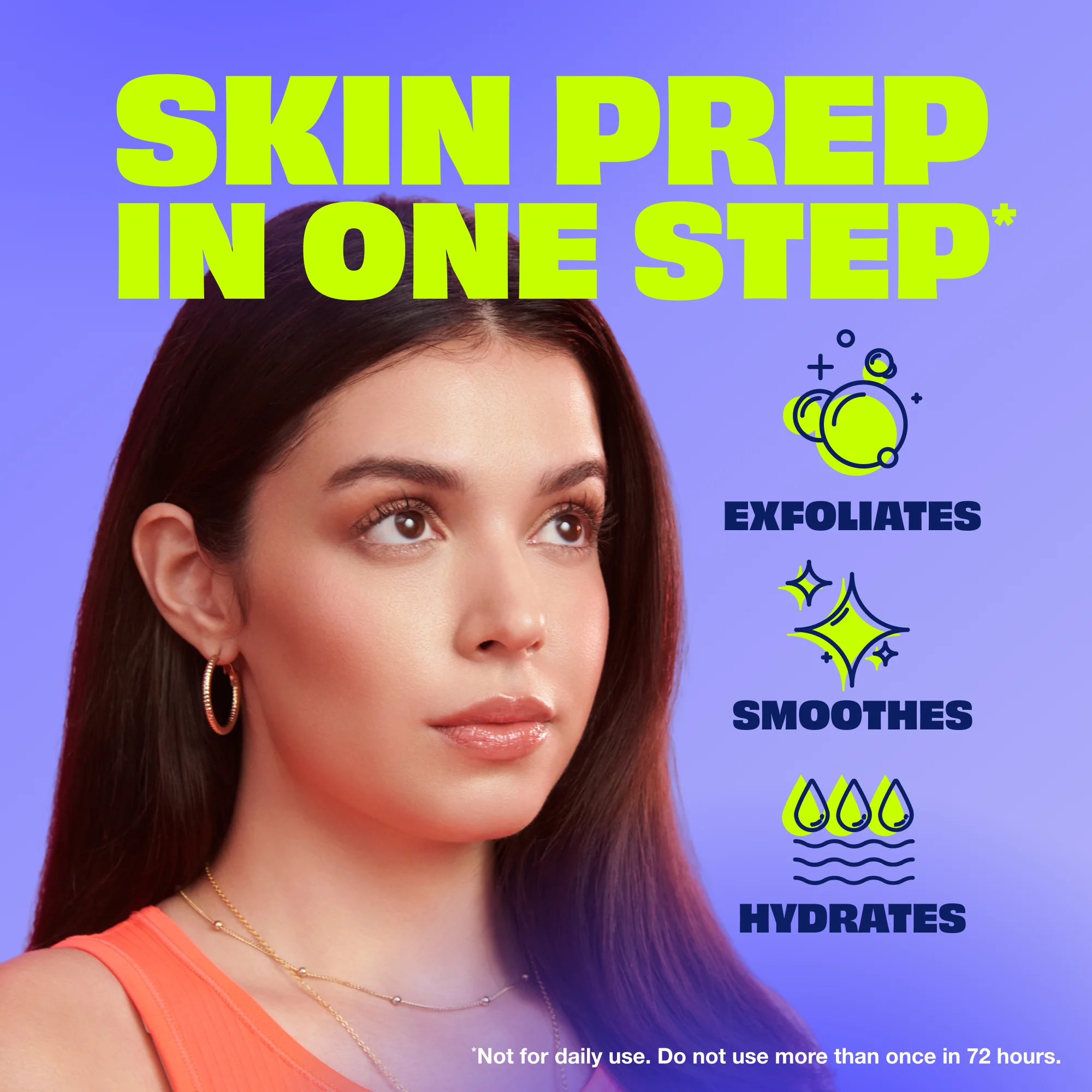 Nair Prep & Smooth Soothing with Coconut Milk & Collagen Face Hair Remover for Women, Sensitive Formula, for Upper Lip, Chin and C detail 2
