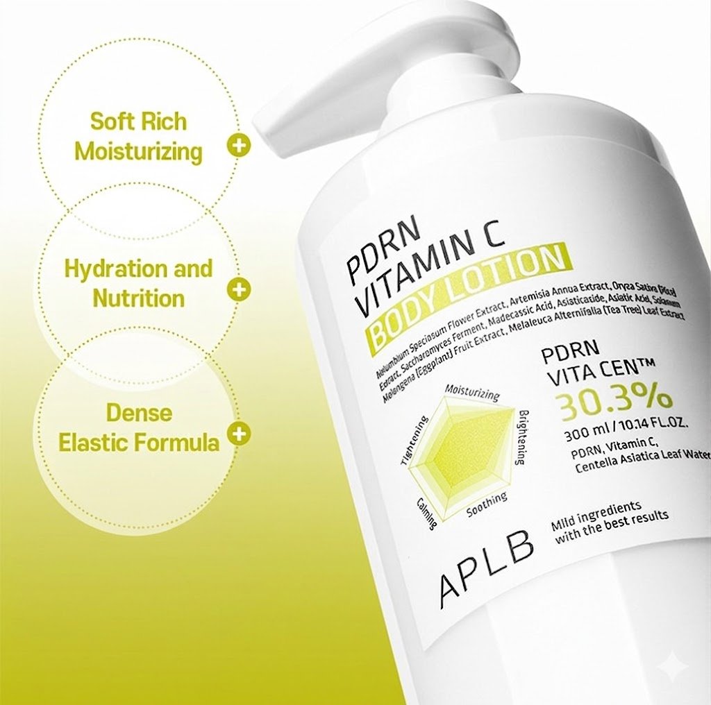 APLB PDRN Vitamin C Body Lotion 10.14 fl. oz.(300ml) detail 2