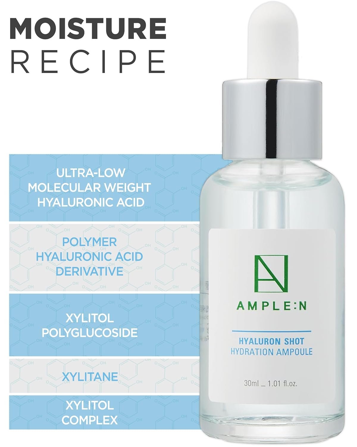 AMPLE:N Hyaluron Shot Hydration Ampoule 1.01 fl. oz.(30ml) detail 2
