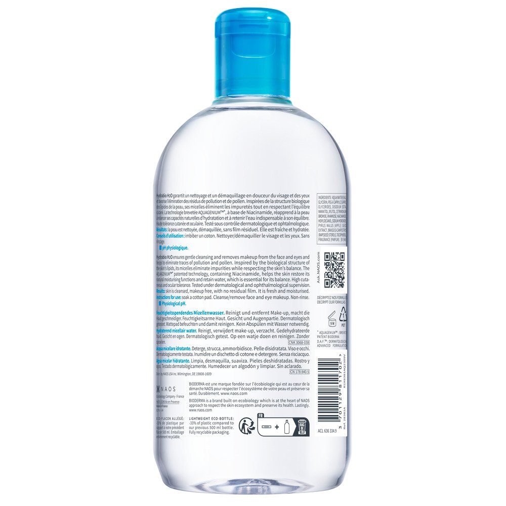 Bioderma Hydrabio H2o 16.9 fl. oz.(500ml) detail 2