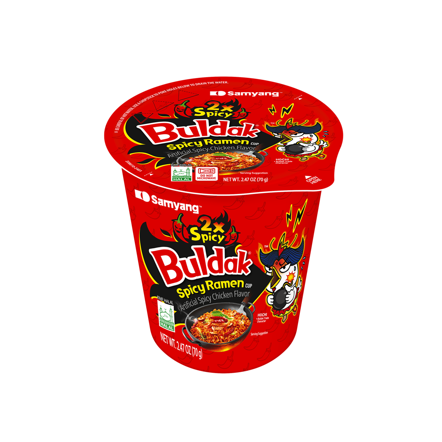 [4flavors] SAMYANG Buldak Ramen-cup Original 2.47 oz.(70g) detail 5