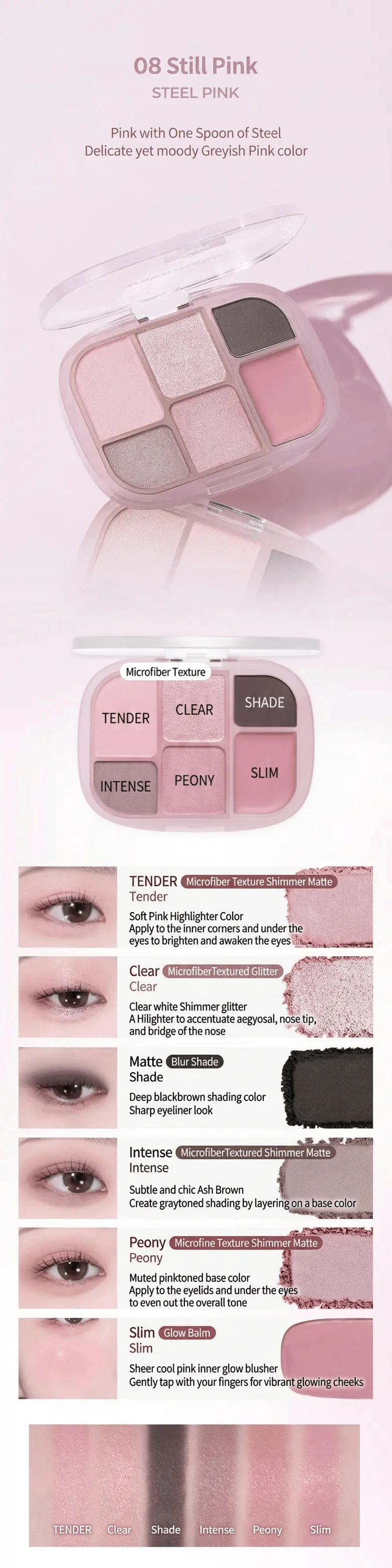 [8colors] WAKE MAKE Soft Sheer Muti Palette 0.21 oz.(6.1g) detail 7