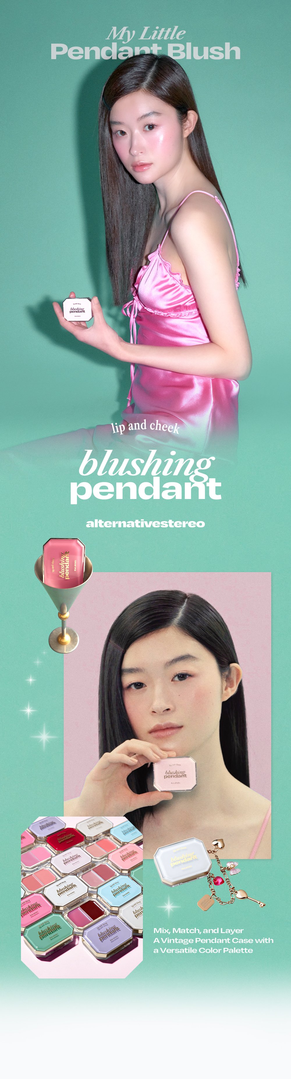 [4types] alternativestereo Lip And Cheek Blushing Pendant 0.09 oz.(2.8g) detail 1