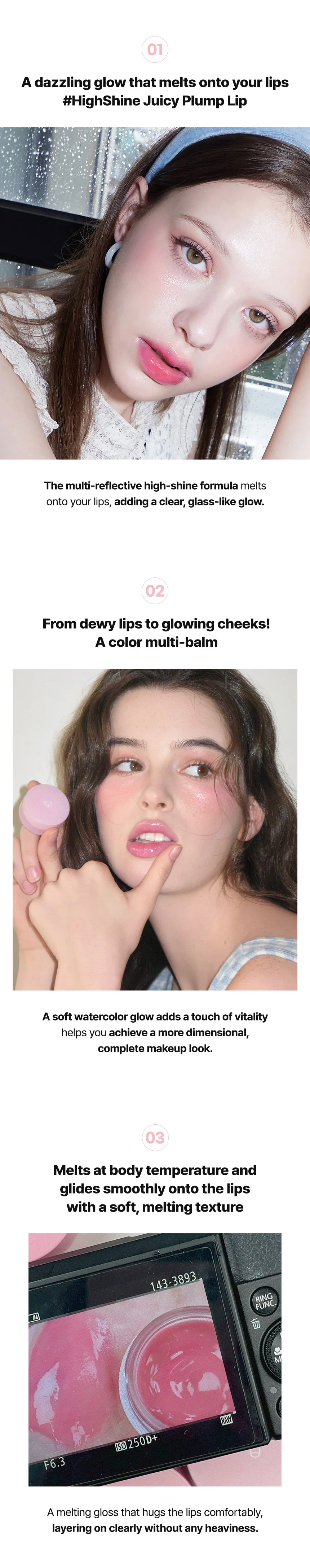 [5colors] AOU Glowy Tint Balm 0.12 oz.(3.5g) detail 6