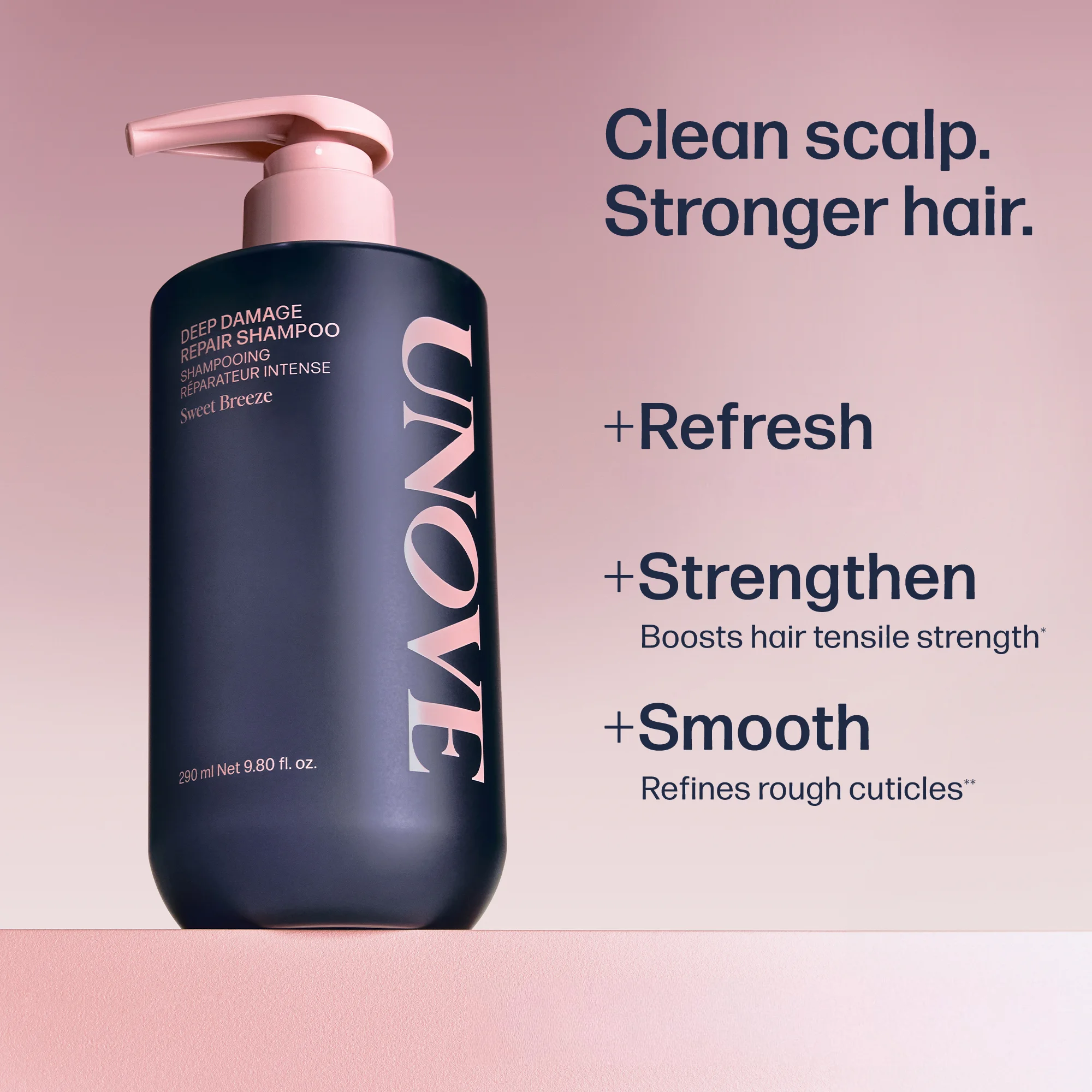 [2sizes] UNOVE Deep Damage Repair Shampoo Sweet Breeze detail 3