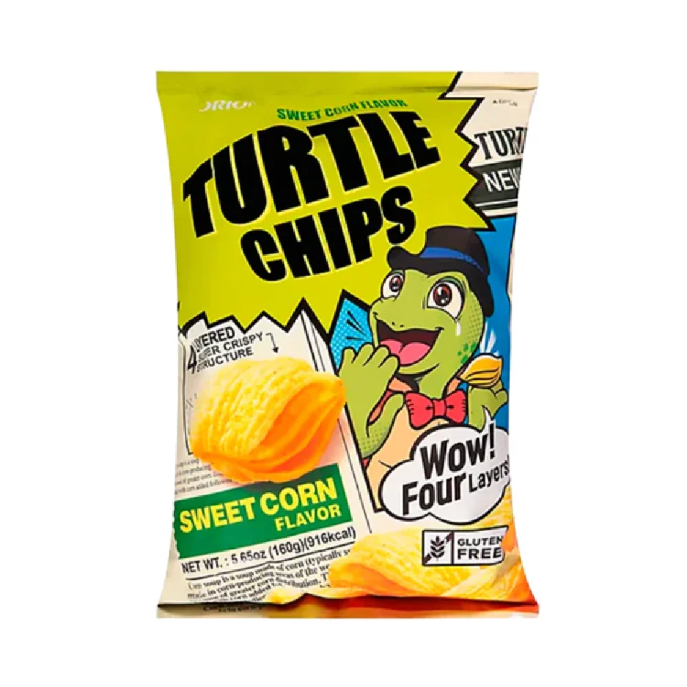 ORION Turtle Chips Sweet Corn 5.65 oz.(160g) detail 1