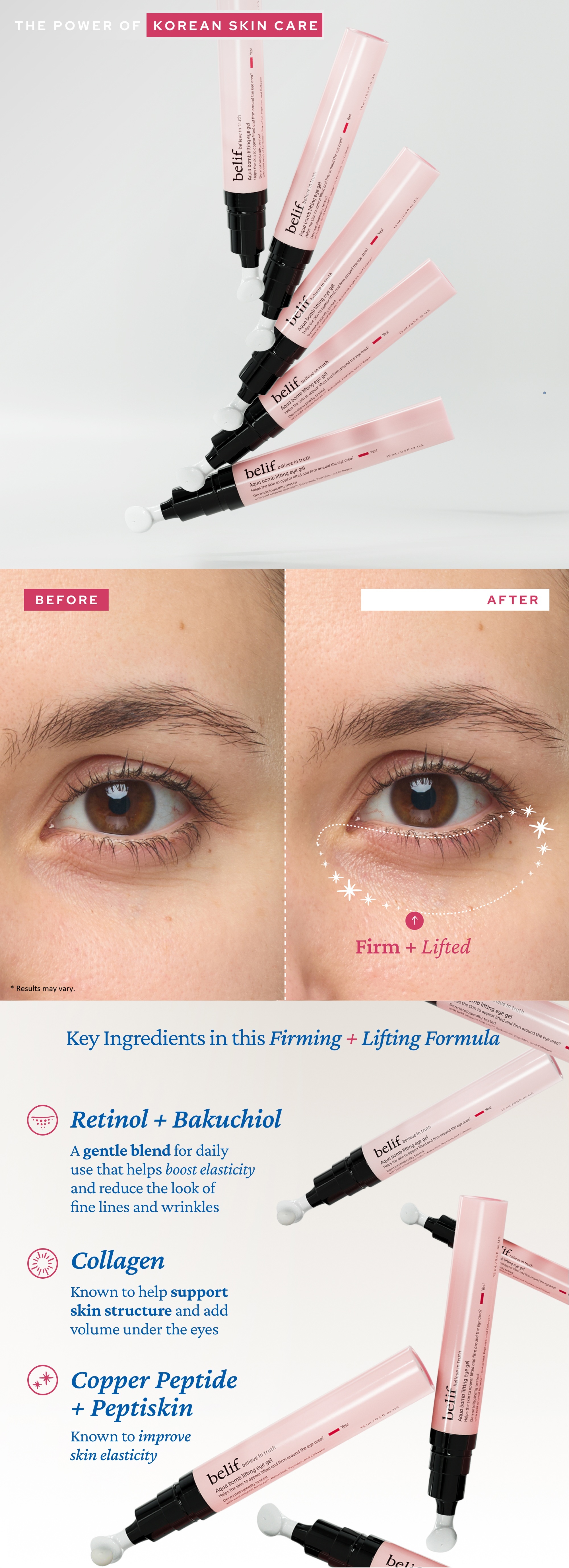 BELIF Aqua Bomb Lifting Eye Gel 0.5 fl. oz.(15ml) detail 1