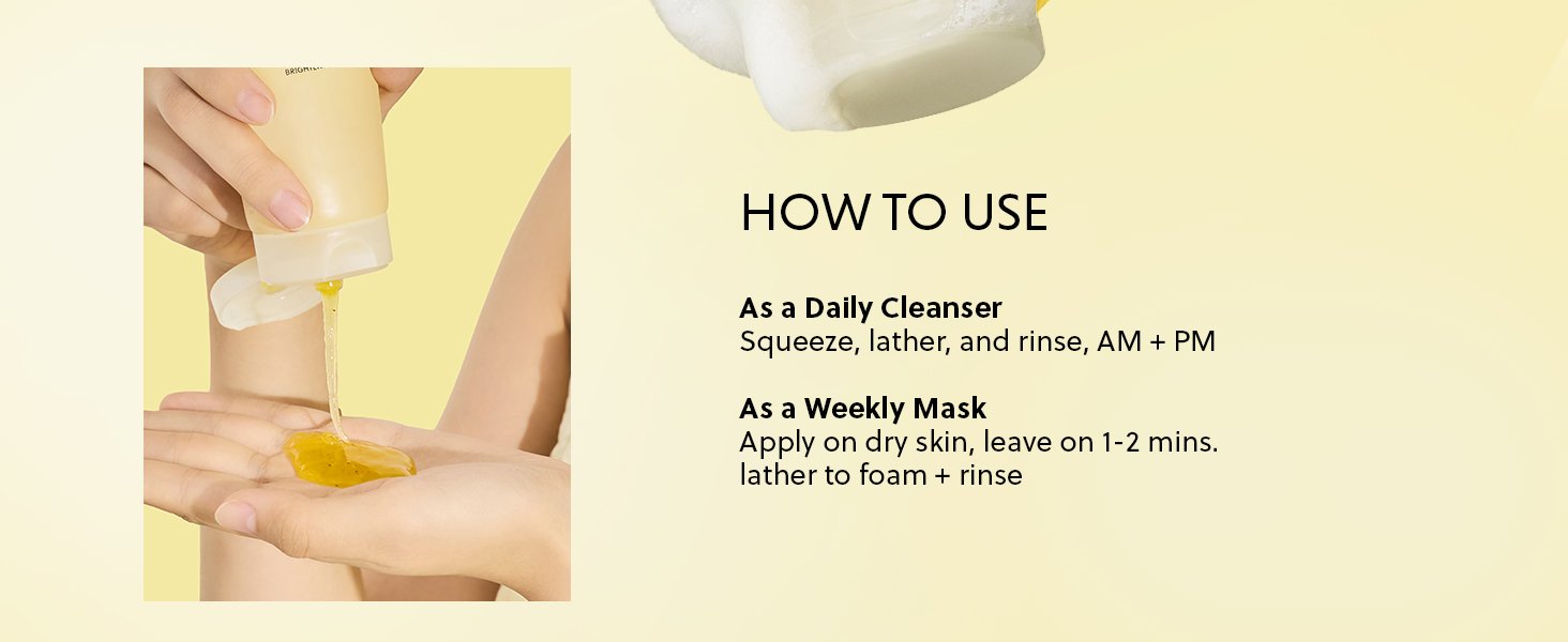HANYUL Yuja Brightening 2‑in‑1 Mask To Foam Cleanser 4.05 fl. oz.(120ml) detail 5