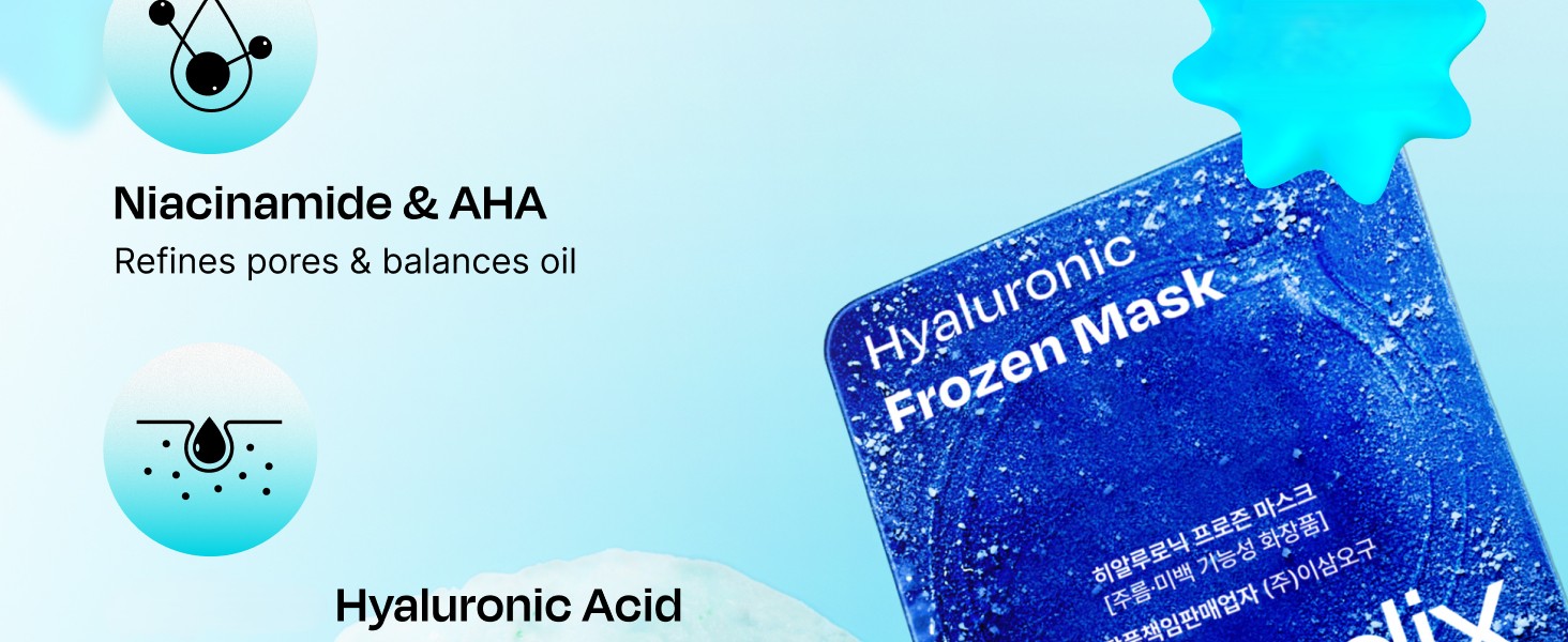 Celladix Hyaluronic Frozen Mask 0.18 oz.(5g) x 9ea | OLIVE YOUNG US