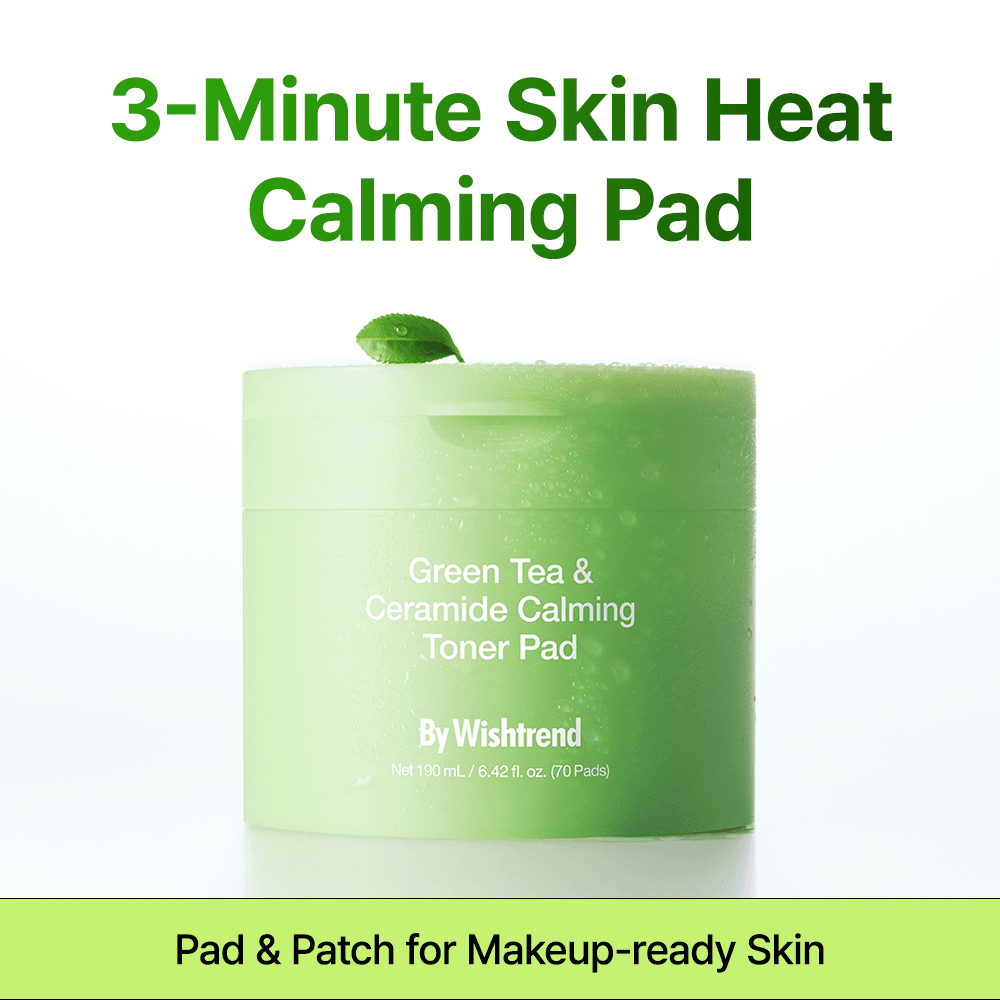 By Wishtrend Green Tea & Ceramide Calming Toner Pad 6.42 fl. oz.(190ml) detail 1