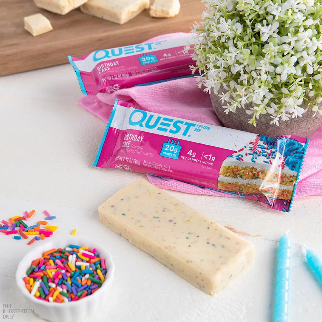 Quest Protein Bars Birthday Cake Net Wt 2.12 oz.(60g) detail 3