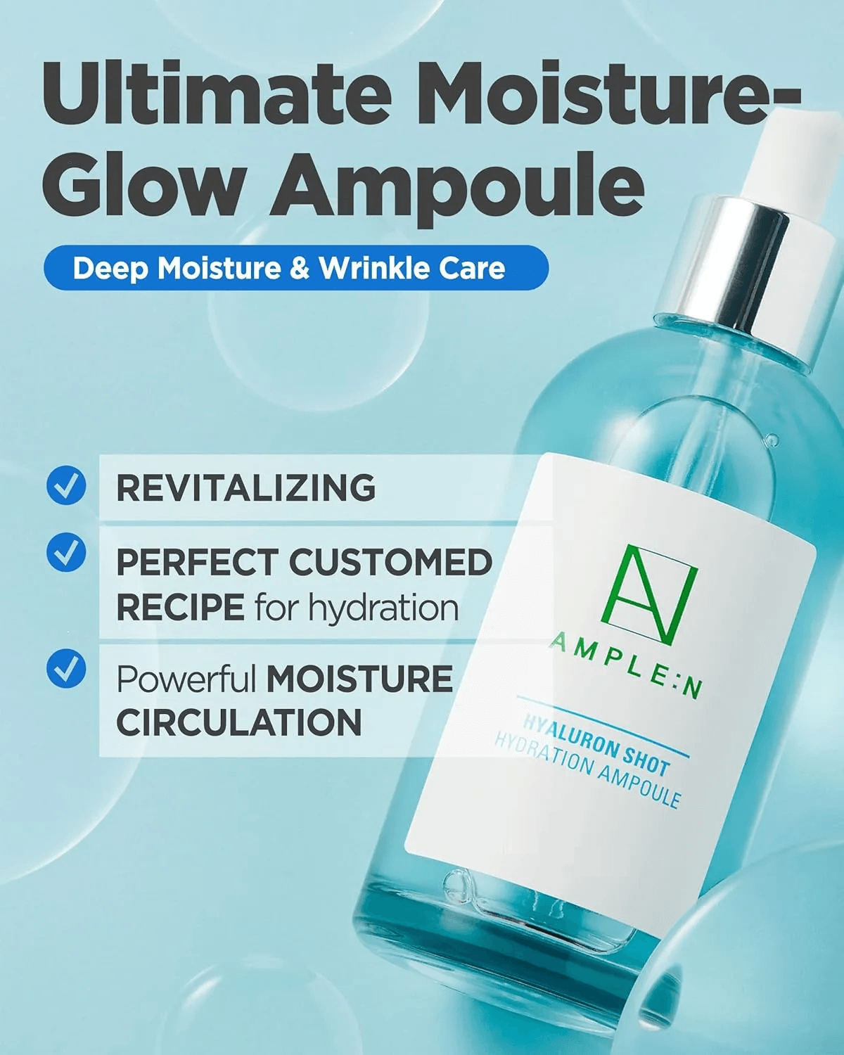 AMPLE:N Hyaluron Shot Hydration Ampoule 1.01 fl. oz.(30ml) detail 1