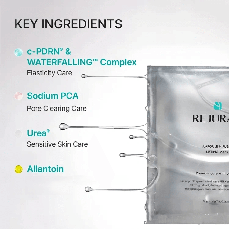 REJURAN Ampoule Infused Lifting Mask 4 Sheets 0.98 oz.(28g) detail 4
