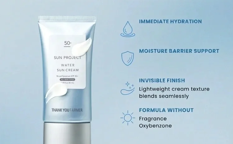 THANKYOU FARMER Sun Project Water Sun Cream 1.69 fl.oz.(50ml) detail 2