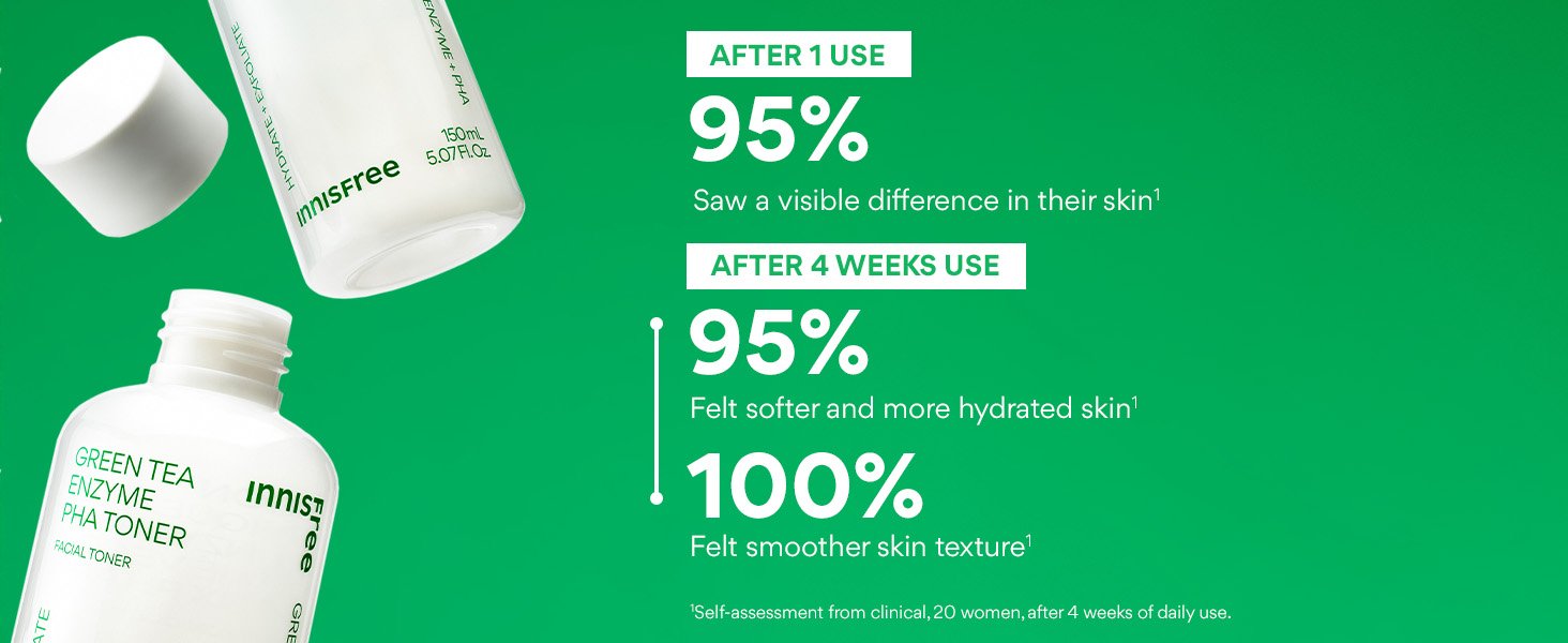 innisfree Green Tea Enzyme PHA Toner 5.07 fl. oz.(150ml) detail 3