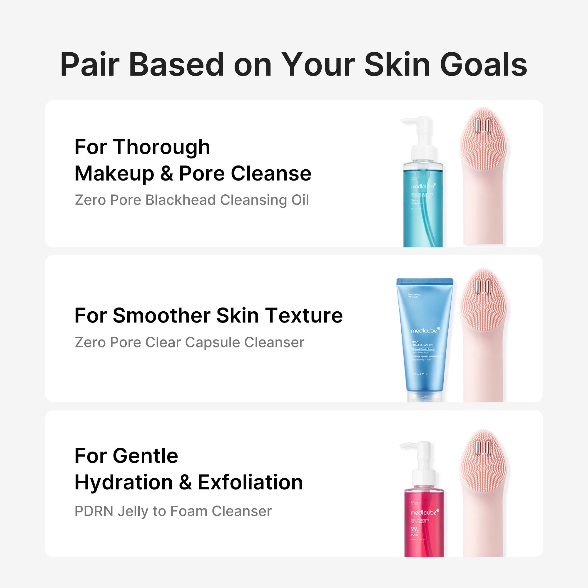 [2colors] medicube Age-r Booster Facial Cleansing Device Head detail 7