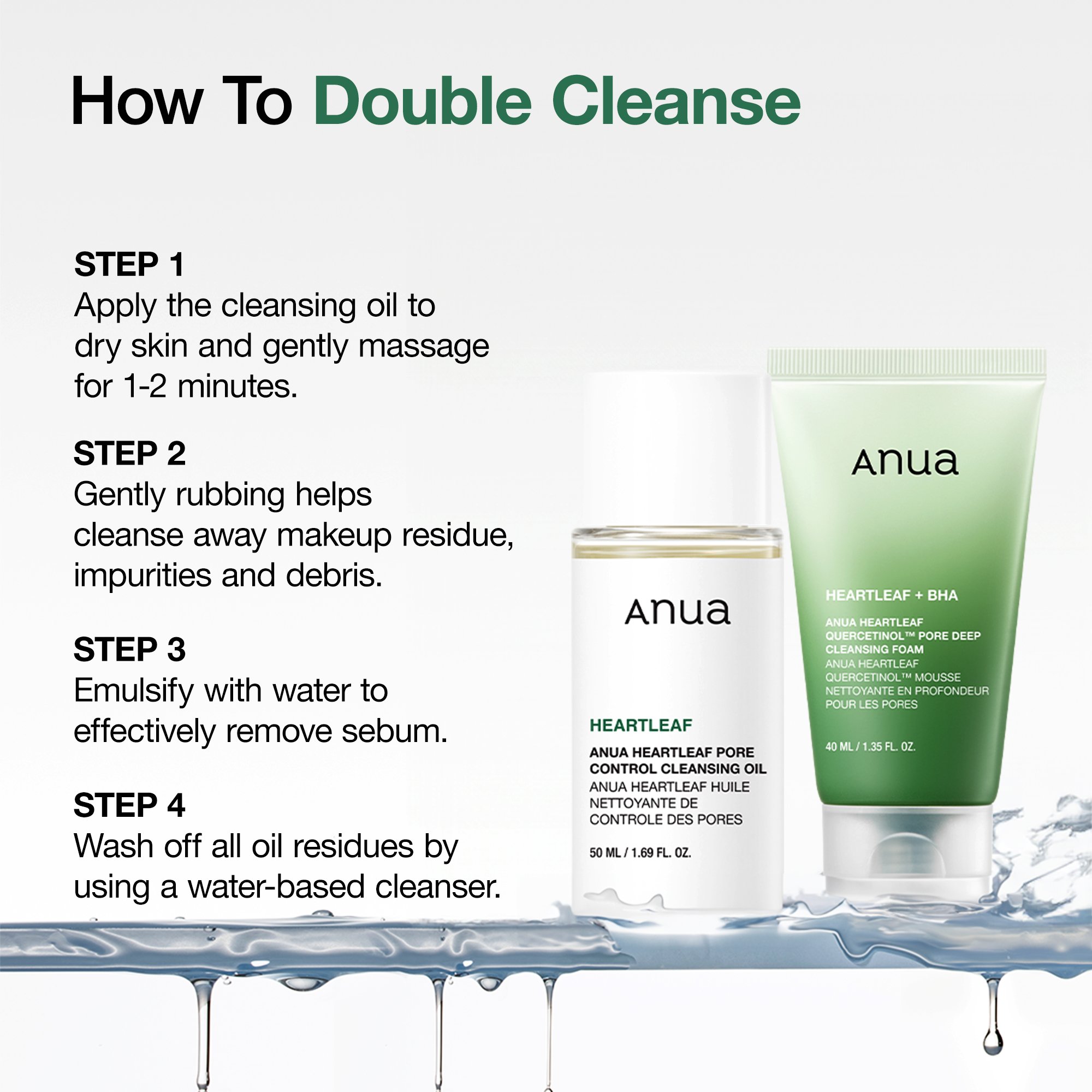 Anua Heartleaf Pore Control Cleansing Oil 1.69 fl. oz.(50ml) detail 6