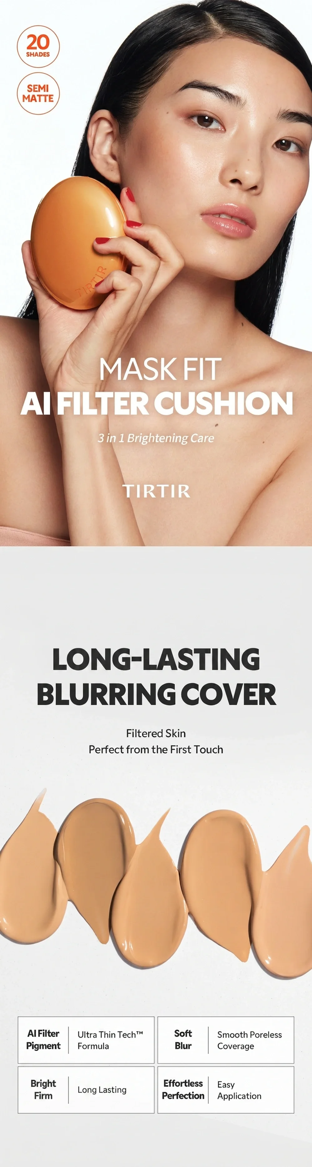 [20colors] TIRTIR Mask Fit Ai Filter Cushion 0.63 oz.(18g) detail 1