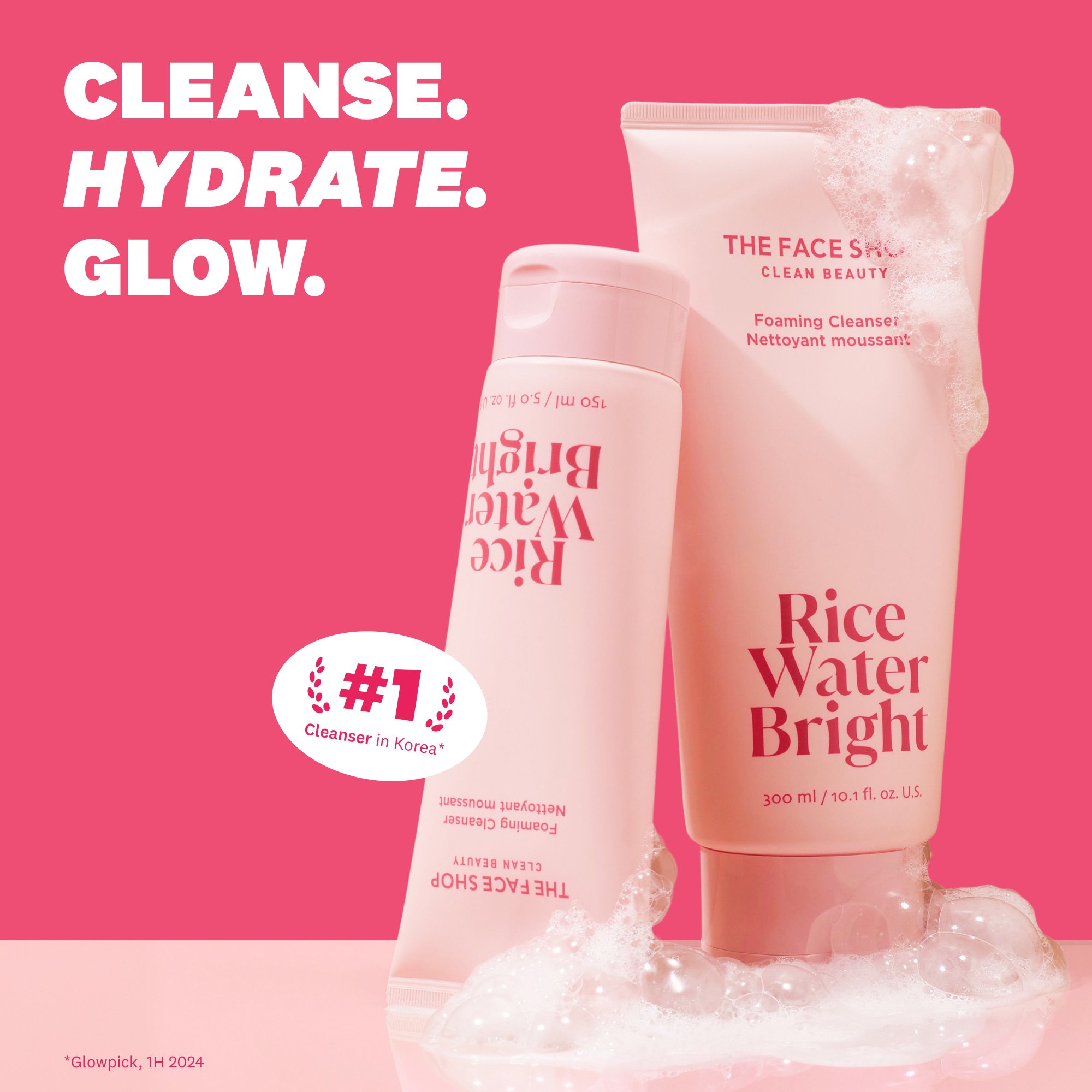 THE FACE SHOP Rice Water Bright Foaming Cleanser 5.0 fl. oz.(150ml) detail 1