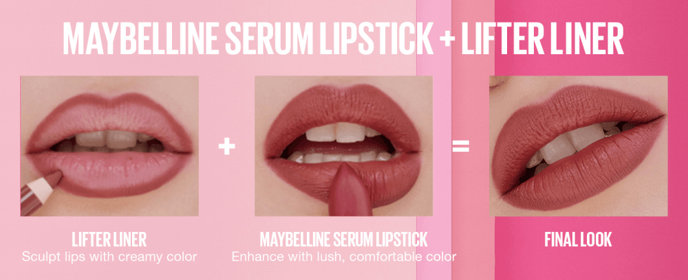 [12colors] Maybelline Serum Lipstick Lipstick, Oil-Blend and Hyaluronic Acid, 0.12 oz.(3.4g) detail 3