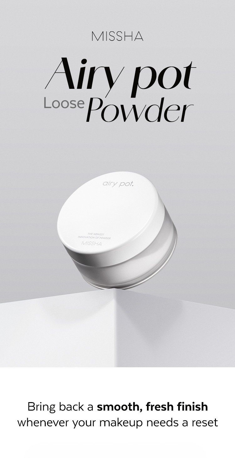 MISSHA Airy Pot Powder Translucent 0.31 oz.(9g) detail 2