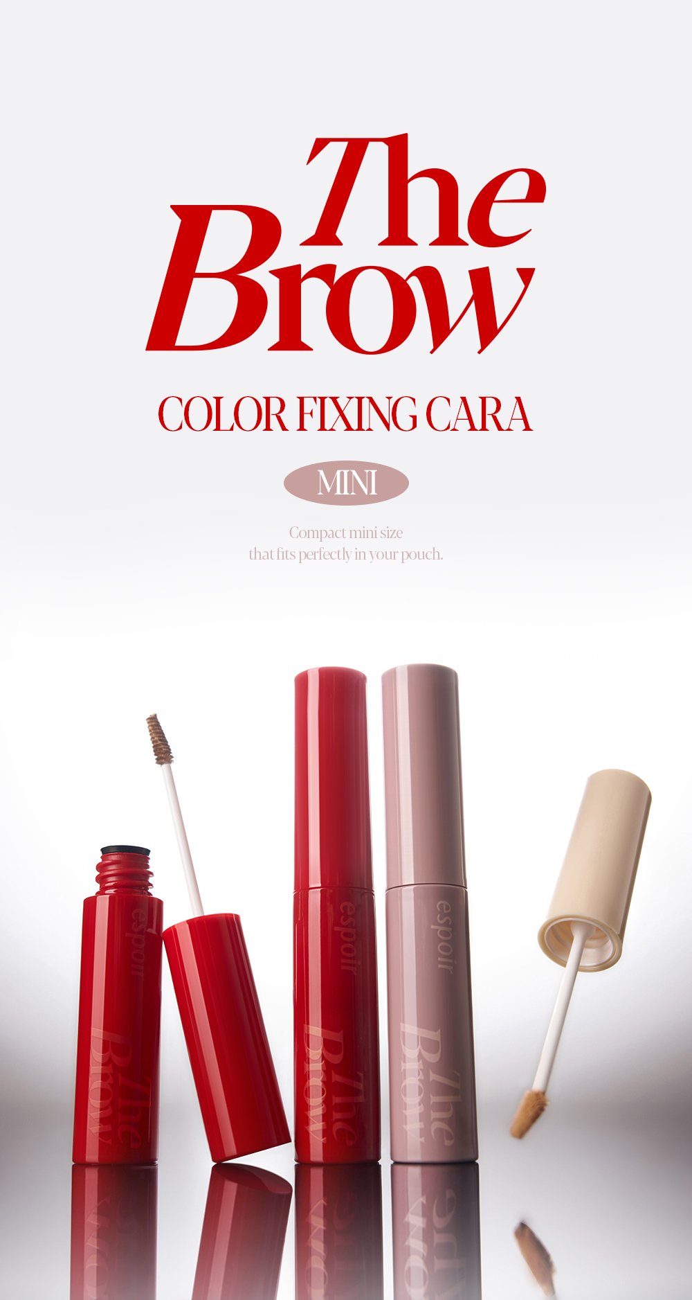 [3colors] espoir The Brow Color Fixing Cara Mini 0.07 oz.(2g) detail 1