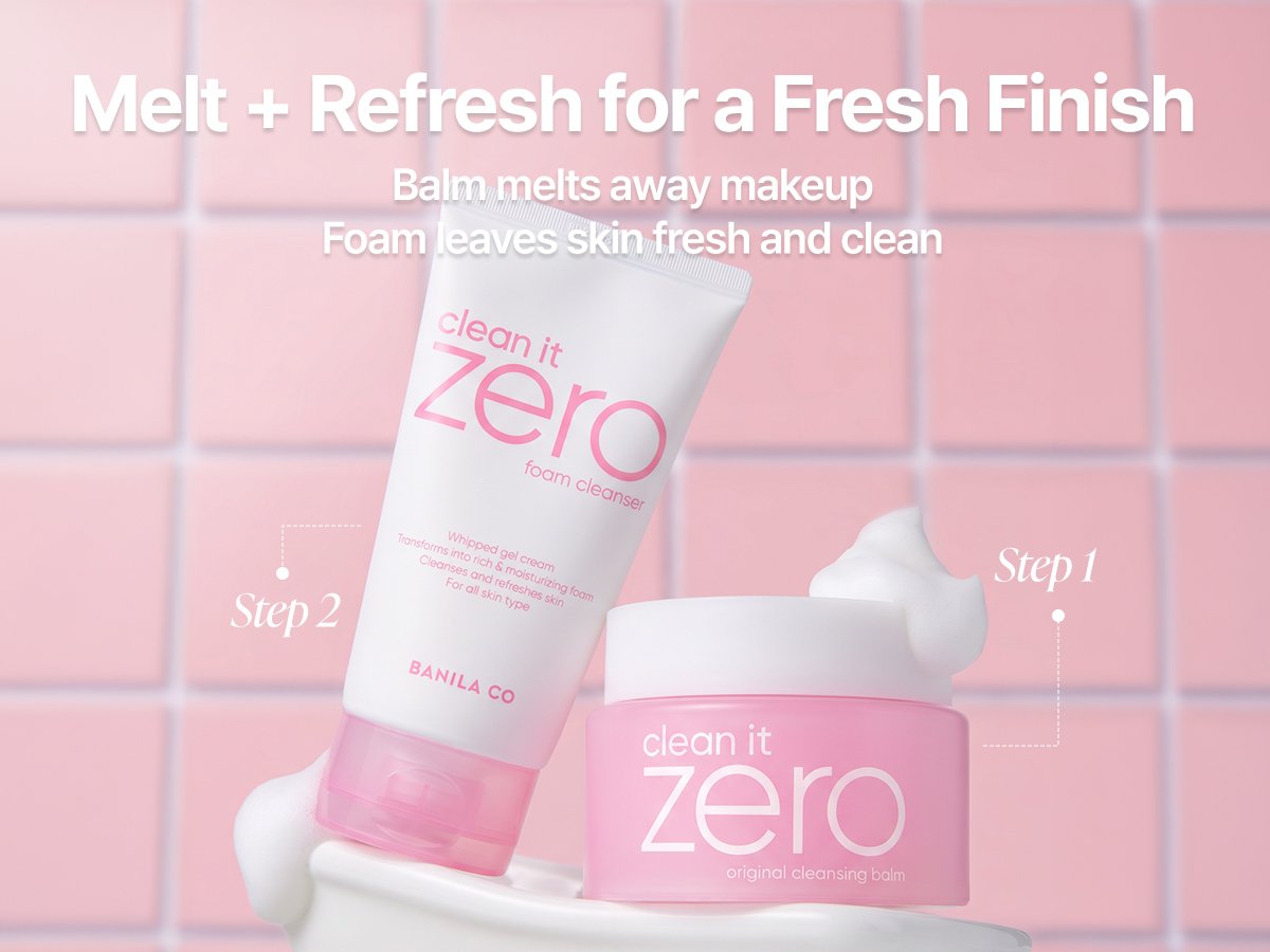BANILA CO Clean it Zero Day & Night Cleansing Duo Set (Cleansing Balm 1.69 oz.(50ml) + Foam Cleanser 5.07 oz.(150ml)) detail 6