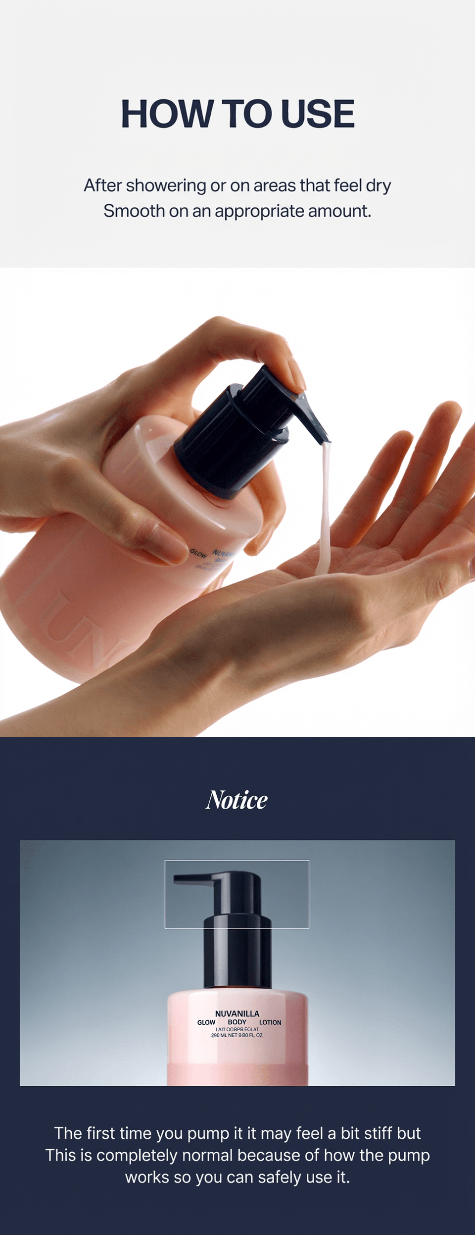 [2scents] UNOVE Glow Body Lotion 9.8 fl. oz.(290ml) detail 3