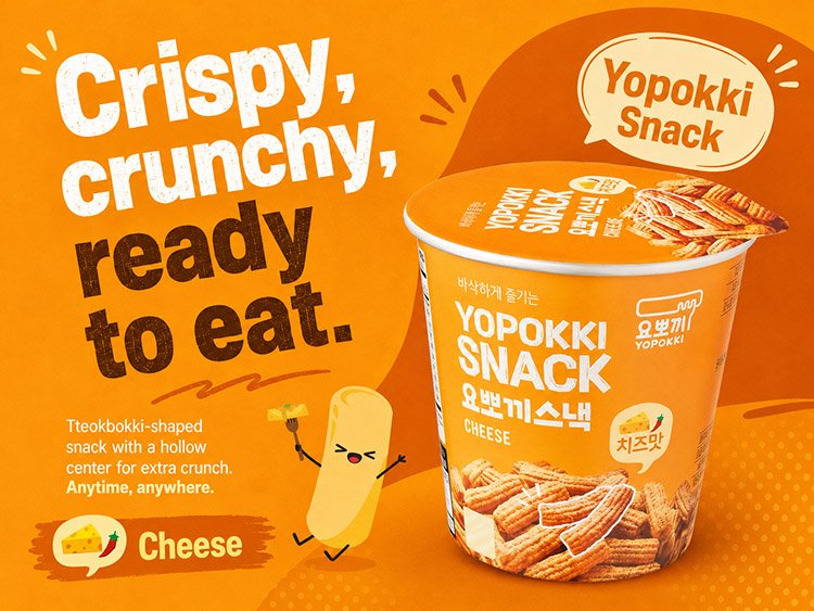 YoungPoong Yopokki Snack Cheese Cup 1.8 oz.(50g) detail 2