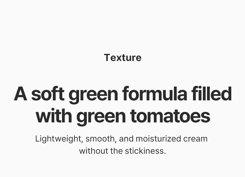 SUNGBOON EDITOR Green Tomato Nmn Pore Minimizing Cream 1.69 fl. oz.(50ml) detail 4