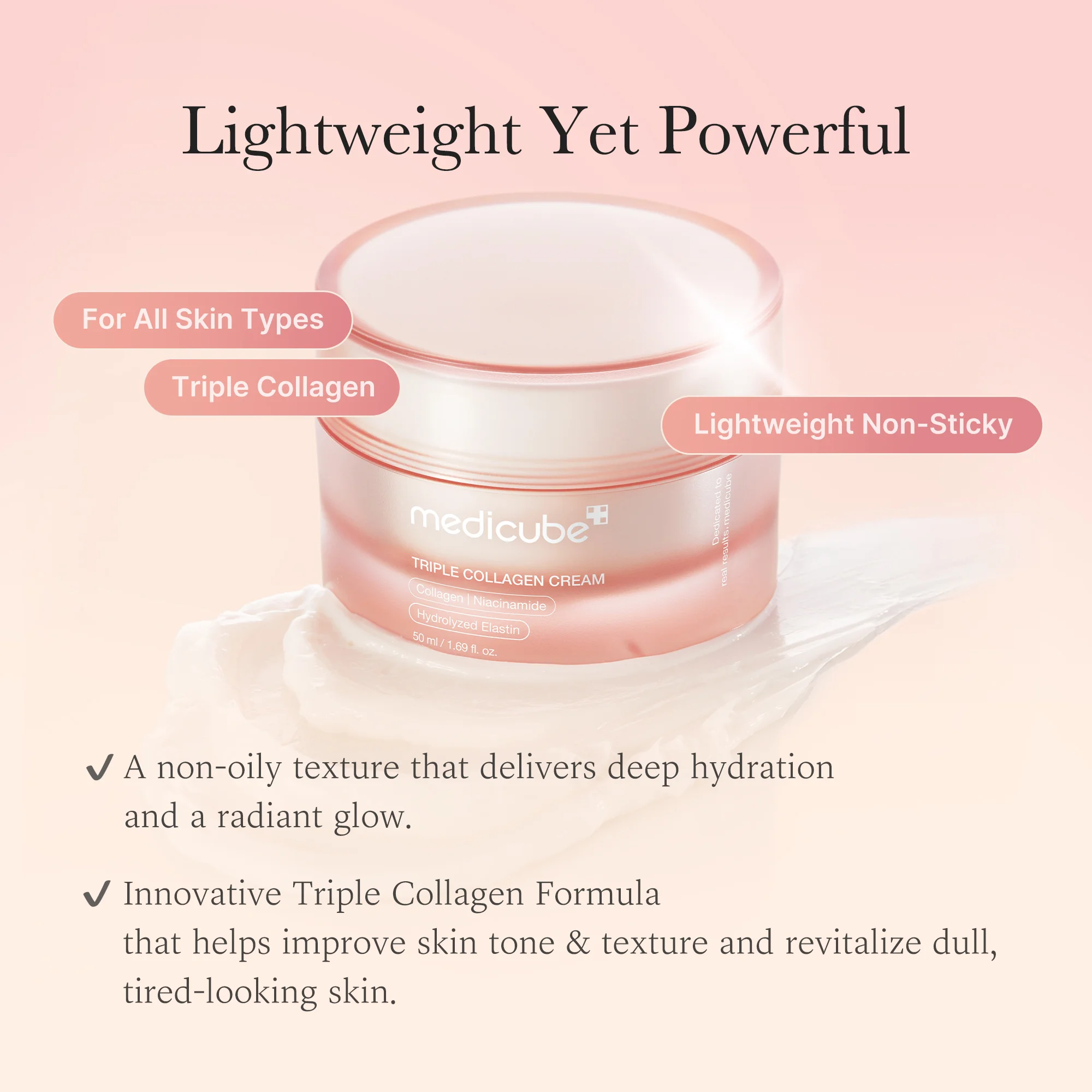 medicube Triple Collagen Cream 4.0 1.69 fl. oz.(50ml) detail 2