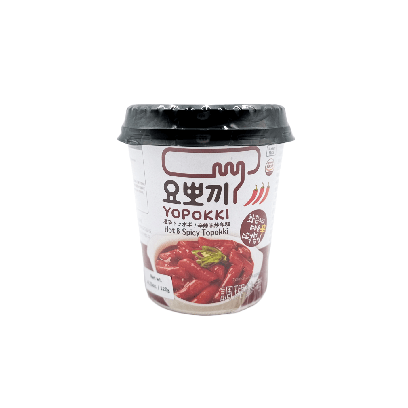 YoungPoong Yopokki Hot & Spicy Cup 4.2 oz.(120g) detail 1