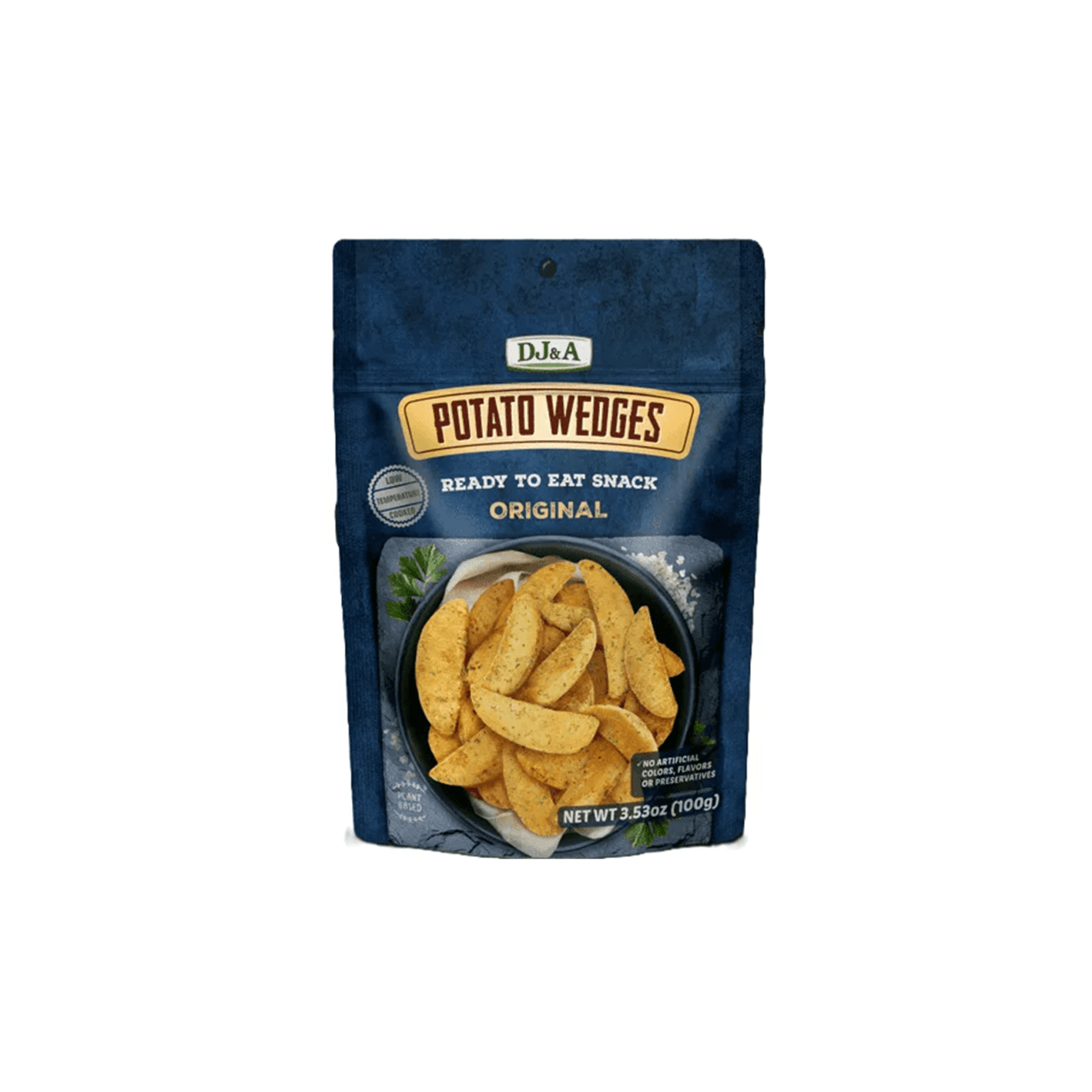 DJ&A Potato Wedges Original 3.53 oz.(100g) detail 1