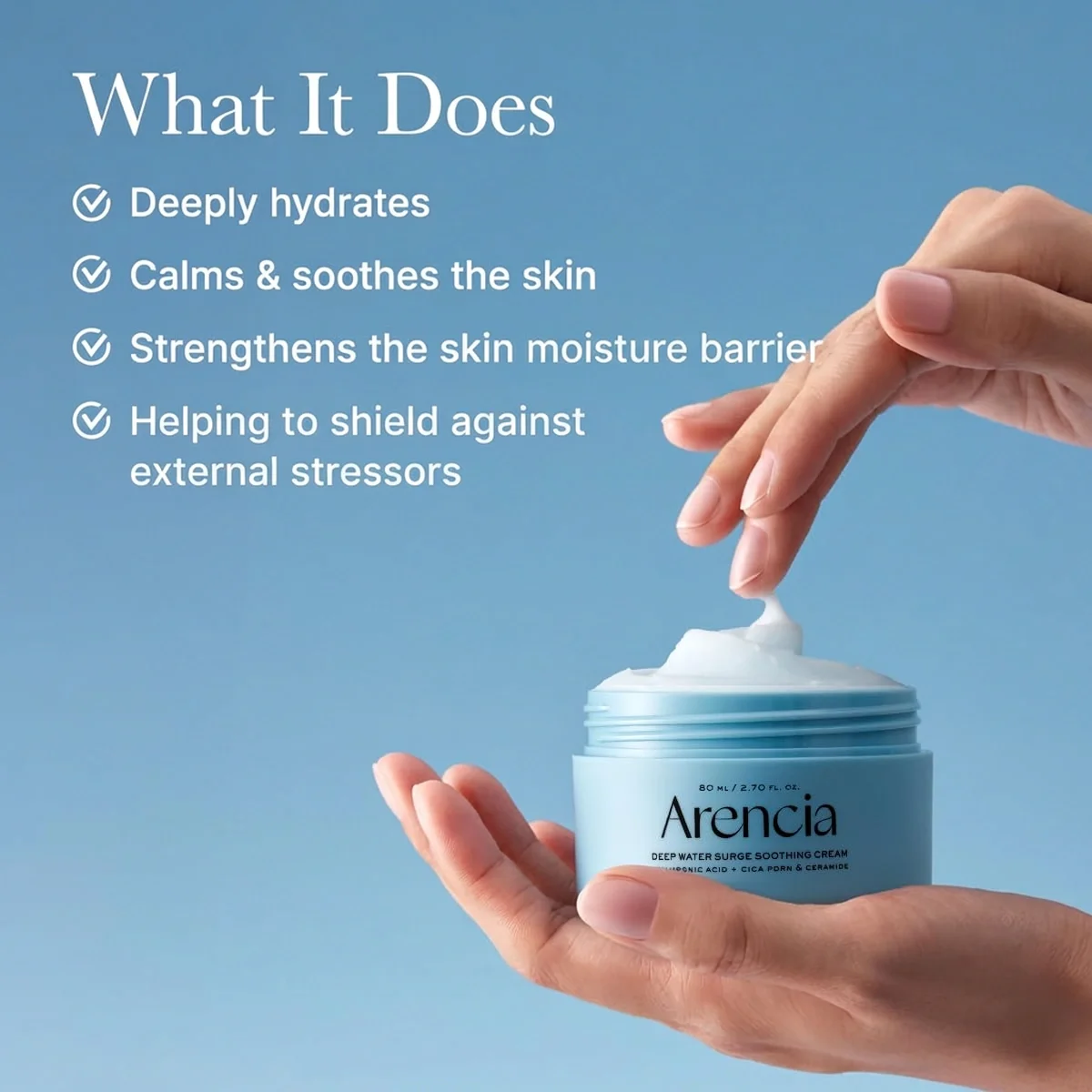 Arencia Deep Water Surge Soothing Cream 3.71 fl. oz.(110ml) detail 2