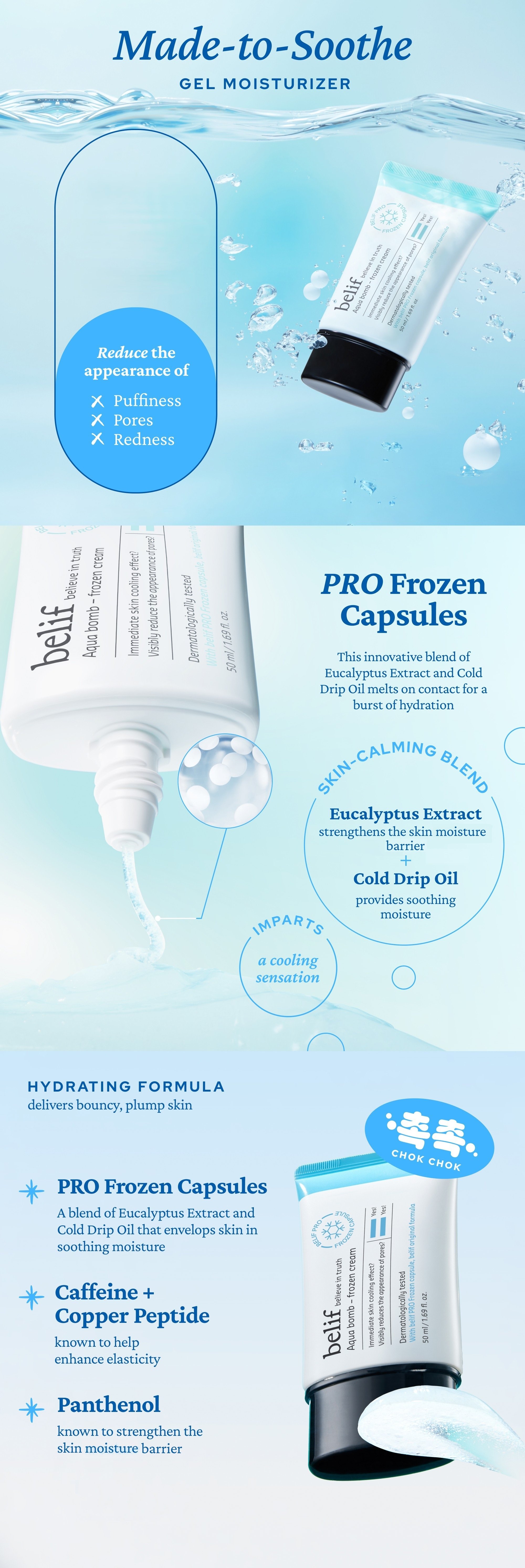 BELIF Aqua Bomb - Frozen Cream 1.69 fl. oz.(50ml) detail 1