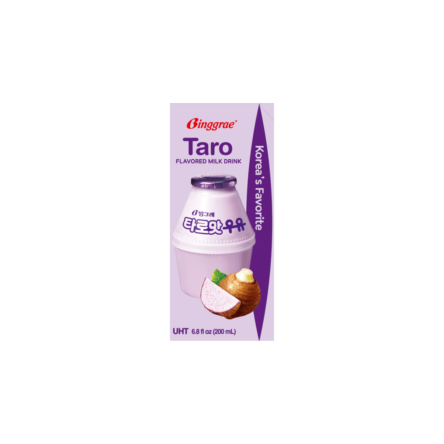 Binggrae Taro Flavored Milk 6.8 fl. oz.(200ml) detail 2