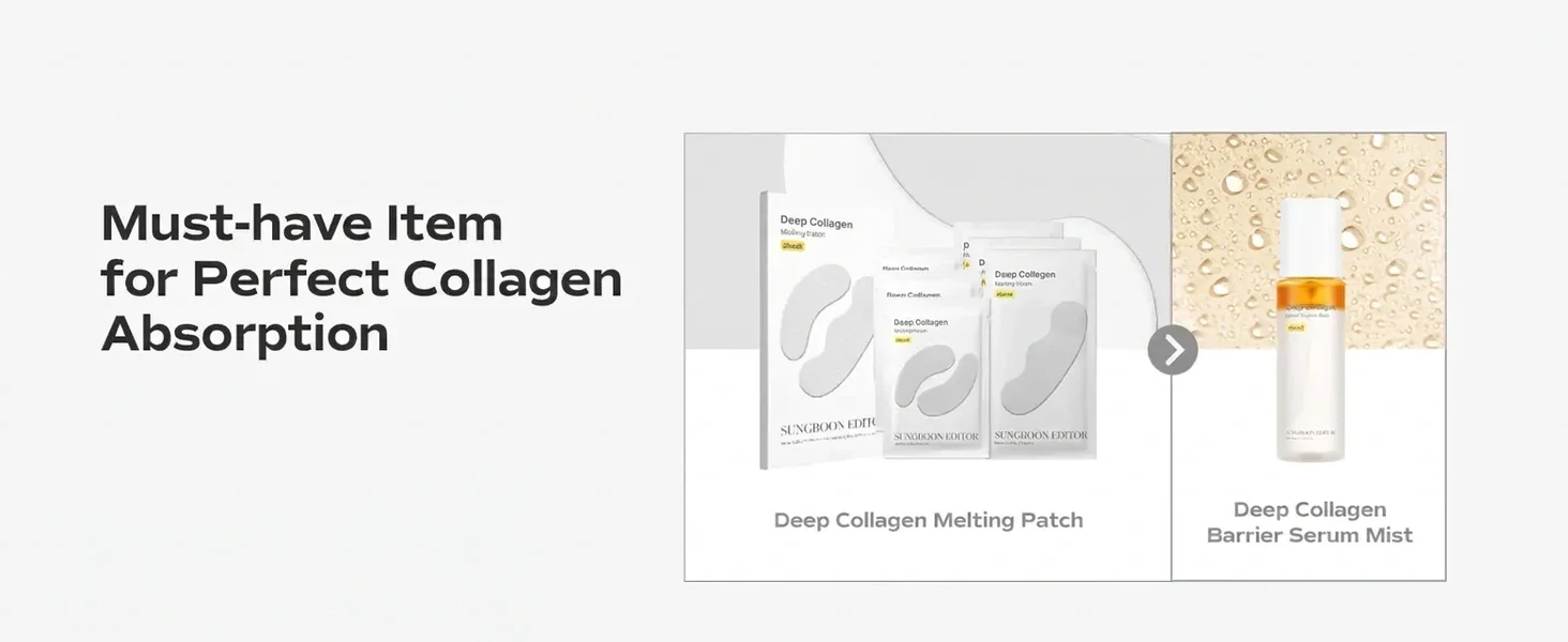 SUNGBOON EDITOR Deep Collagen Melting Patch 6 Patches (0.009 oz.(0.28g) x3 + 0.016 oz. (0.46) x3) detail 3