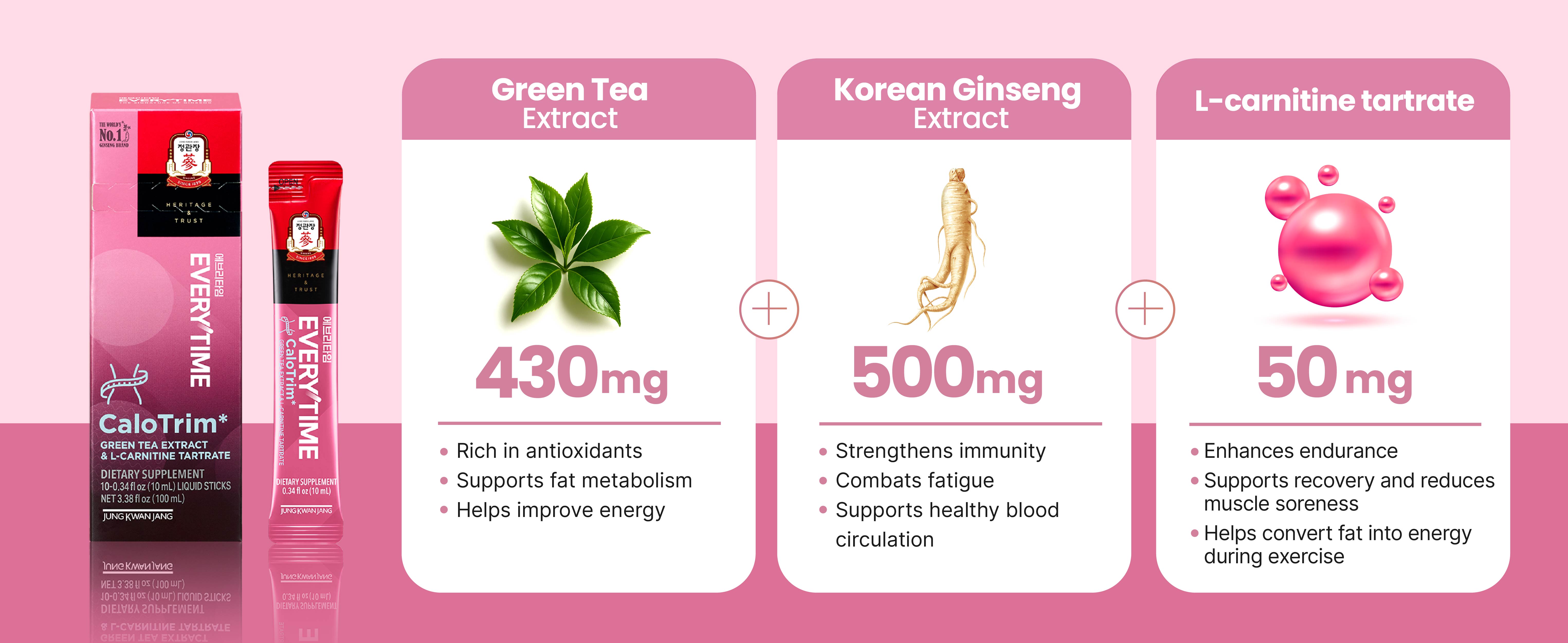 JUNG KWAN JANG Korean Red Ginseng Extract Calotrim 0.34 fl. oz.(10ml) x 10 detail 6